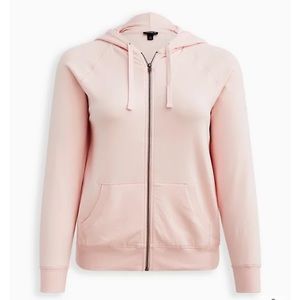 NWT Torrid Light Pink Zip-up Hoodie
